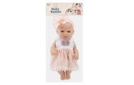 Lalka Bobas W Różowej Sukience Opaska Ruchome Rączki Nóżki 30cm