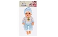 Lalka Bobas W Niebieskiej Piżamce Czapeczka Ruchome Rączki Nóżki 30cm