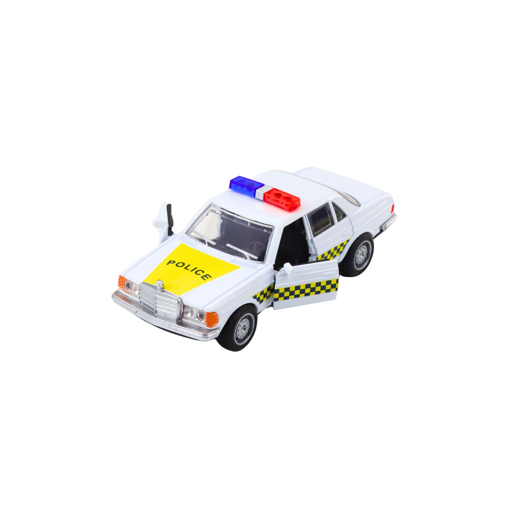 Metalinis Klasikinis policijos automobilis Baltas 1:32-Žaislai, Auto ir transporto žaislai, Mašinos-e-vaikas