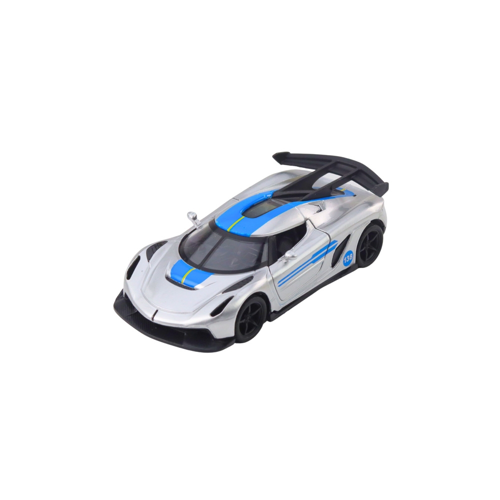 Metalinis Sportinis lenktyninis automobilis Sidabro sp. 1:32-Žaislai, Auto ir transporto žaislai, Mašinos-e-vaikas