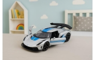 Metalinis Sportinis lenktyninis automobilis Sidabro sp. 1:32-Žaislai, Auto ir transporto žaislai, Mašinos-e-vaikas