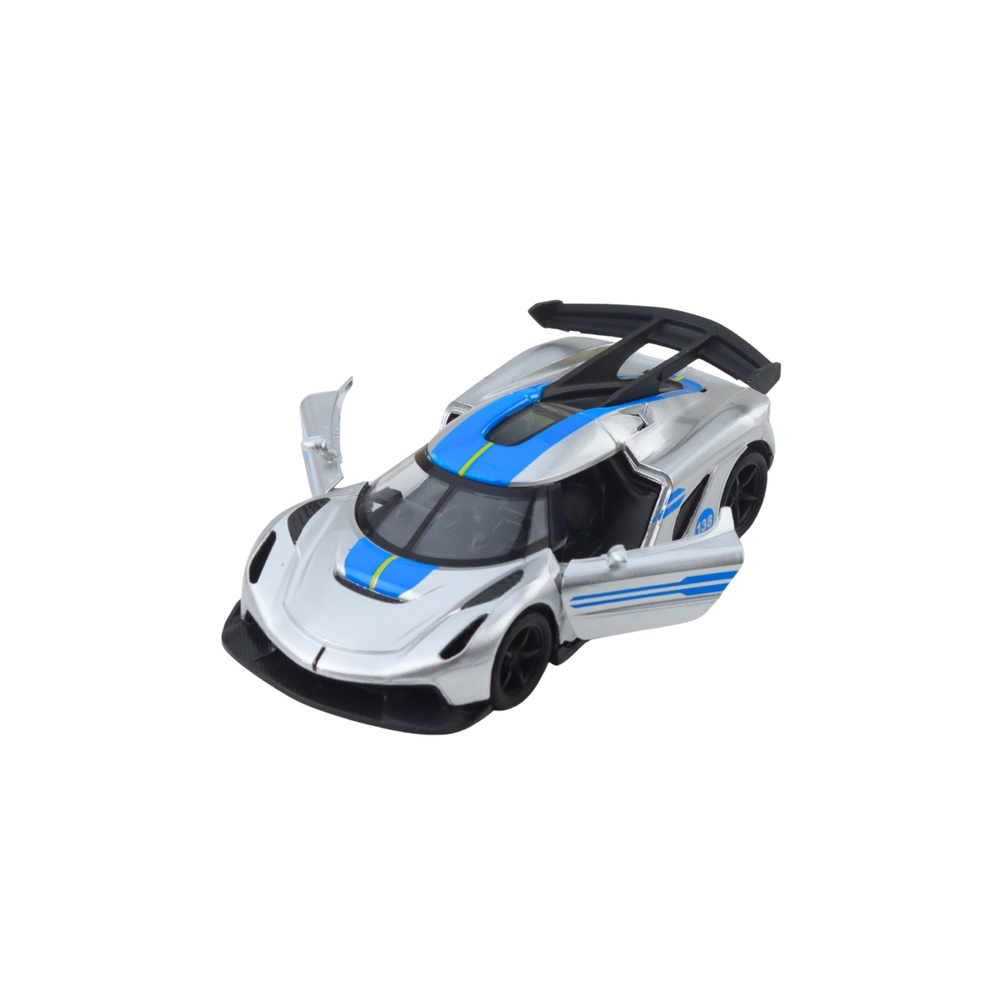 Metalinis Sportinis lenktyninis automobilis Sidabro sp. 1:32-Žaislai, Auto ir transporto žaislai, Mašinos-e-vaikas