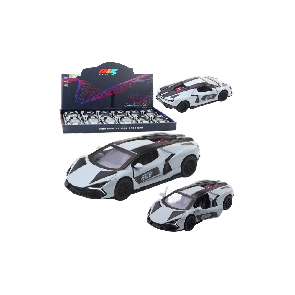 Metalinis Sportinis lenktyninis automobilis Pilkas 1:32-Žaislai, Auto ir transporto žaislai, Mašinos-e-vaikas