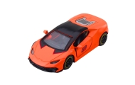 Samochód Sportowy Napęd Pull Back Metalowy Pomarańczowy 1:43