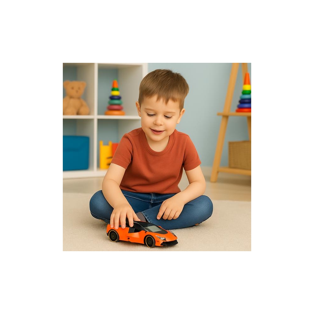 Metalinis sportinis automobilis oranžinis 1:43-Žaislai, Auto ir transporto žaislai, Mašinos-e-vaikas