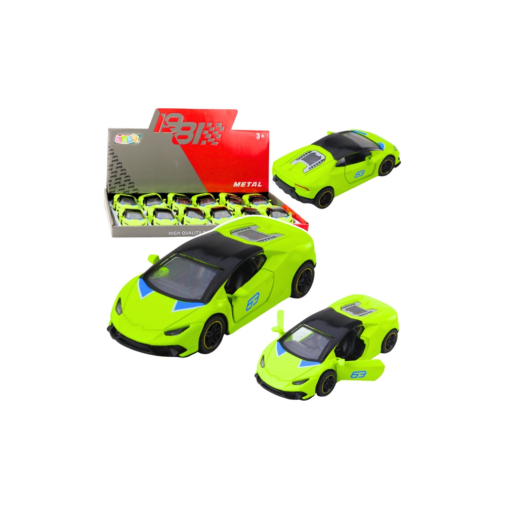 Metalinis Sportinis automobilis Drive Pull Back Metal Neon Green 1:43-Žaislai, Auto ir transporto žaislai, Mašinos-e-vaikas