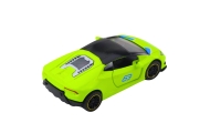Samochód Sportowy Napęd Pull Back Metalowy Neonowy Zielony 1:43