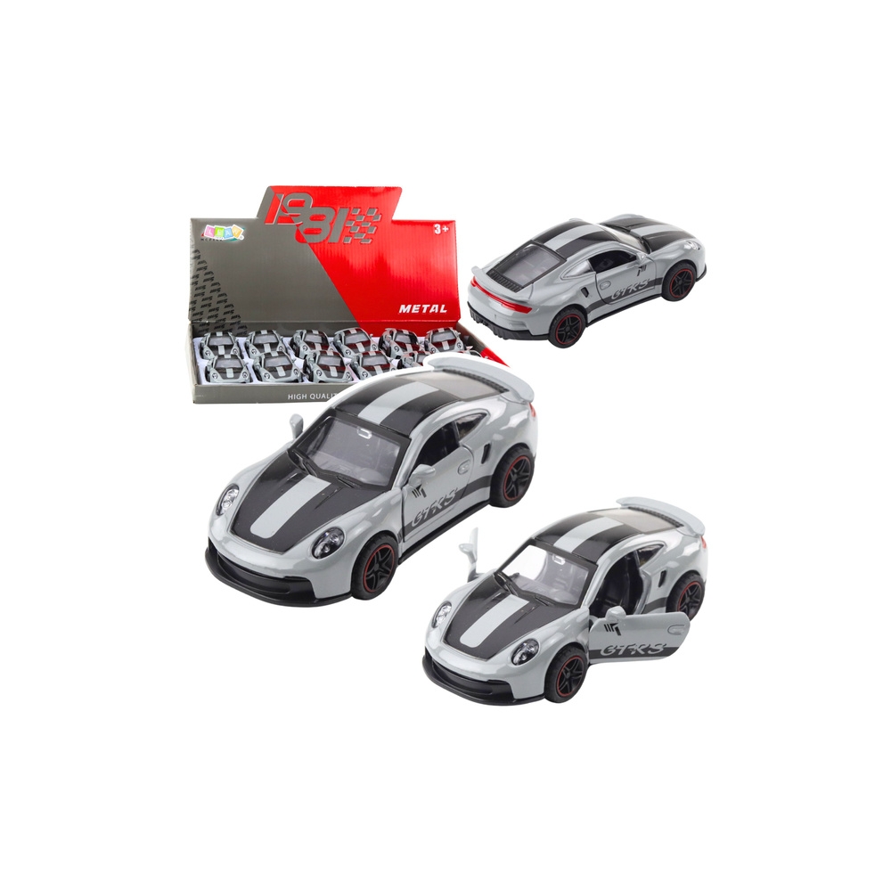 Metalinis lenktyninis automobilis Pilkas GTRS 1:43-Žaislai, Auto ir transporto žaislai, Mašinos-e-vaikas