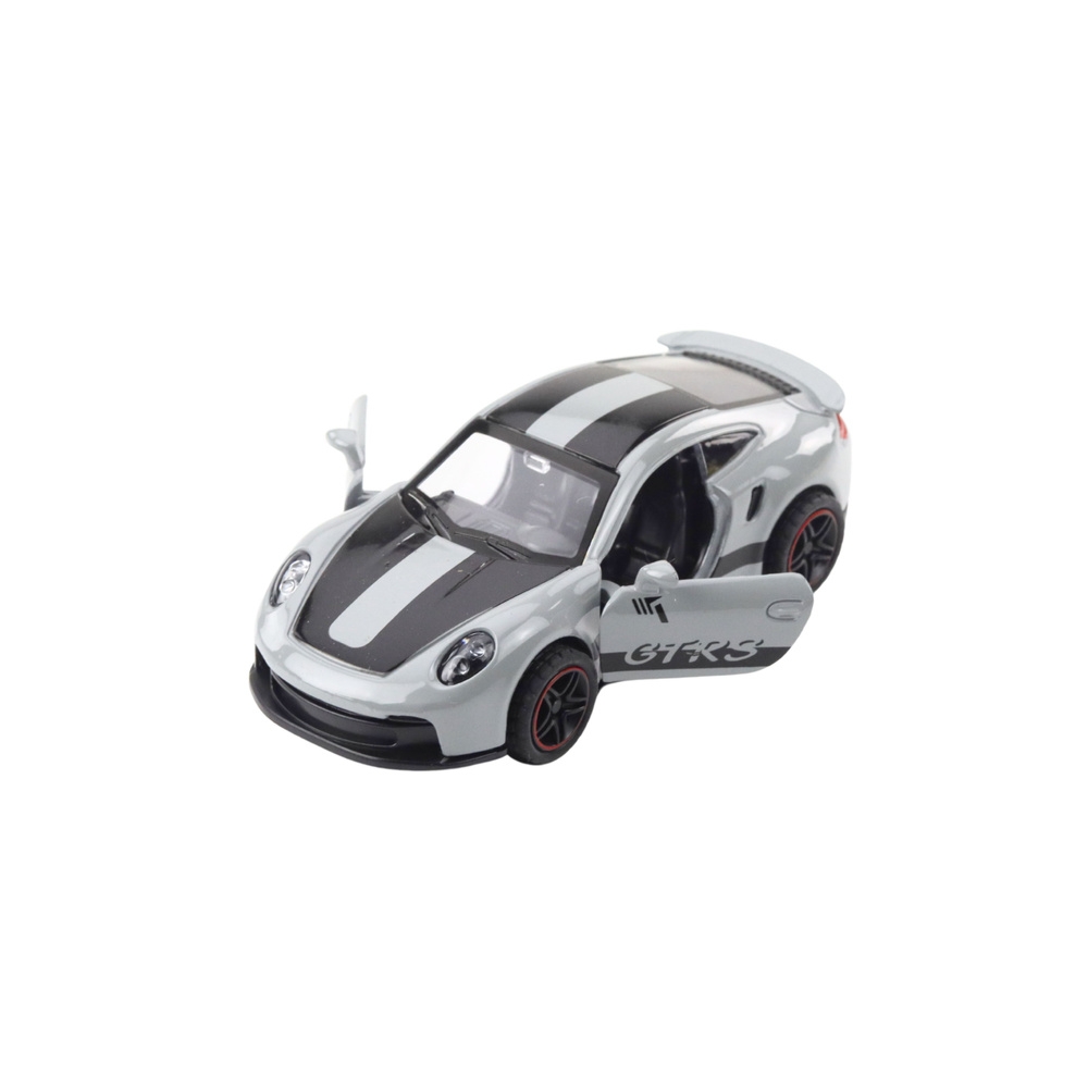 Metalinis lenktyninis automobilis Pilkas GTRS 1:43-Žaislai, Auto ir transporto žaislai, Mašinos-e-vaikas