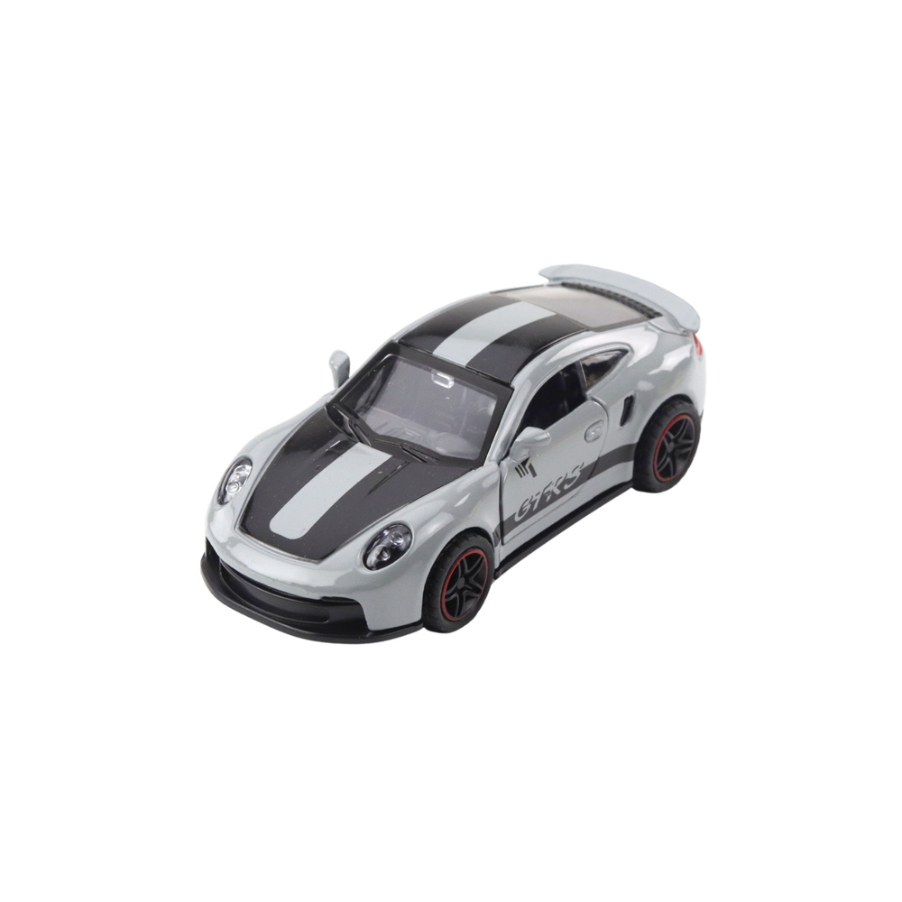 Metalinis lenktyninis automobilis Pilkas GTRS 1:43-Žaislai, Auto ir transporto žaislai, Mašinos-e-vaikas