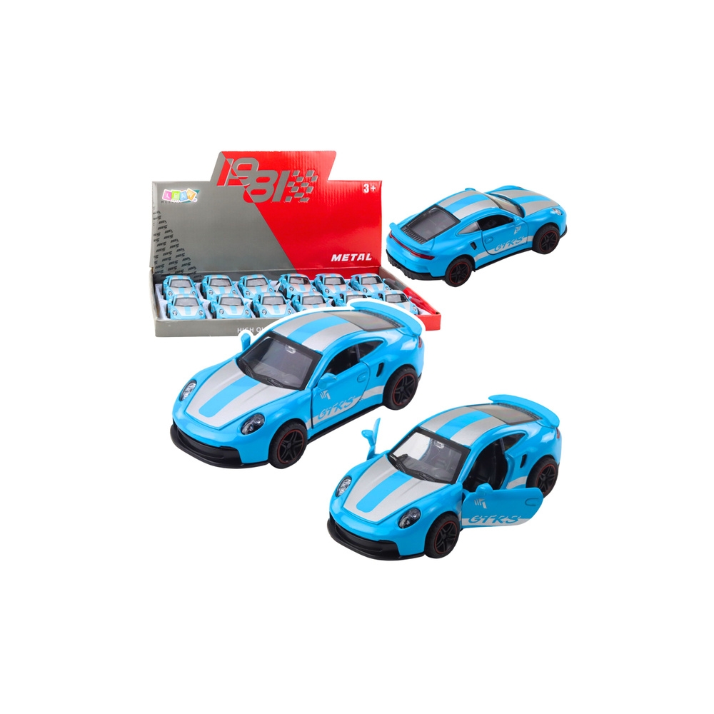 Metalinis lenktyninis automobilis Mėlynas GTRS 1:43-Žaislai, Auto ir transporto žaislai, Mašinos-e-vaikas