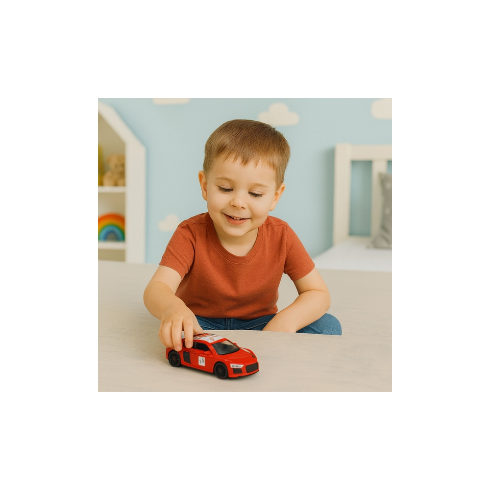 Metalinis Sportinis automobilis Žibintai garsai raudonas 1:43-Žaislai, Auto ir transporto žaislai, Mašinos-e-vaikas