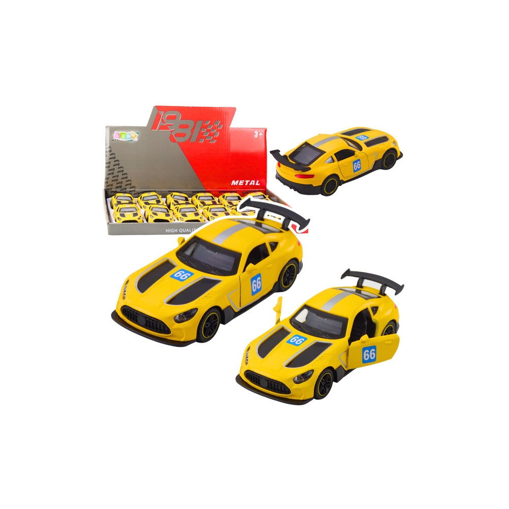 Metalinis Lenktyninis automobilis Geltonas 1:43-Žaislai, Auto ir transporto žaislai, Mašinos-e-vaikas