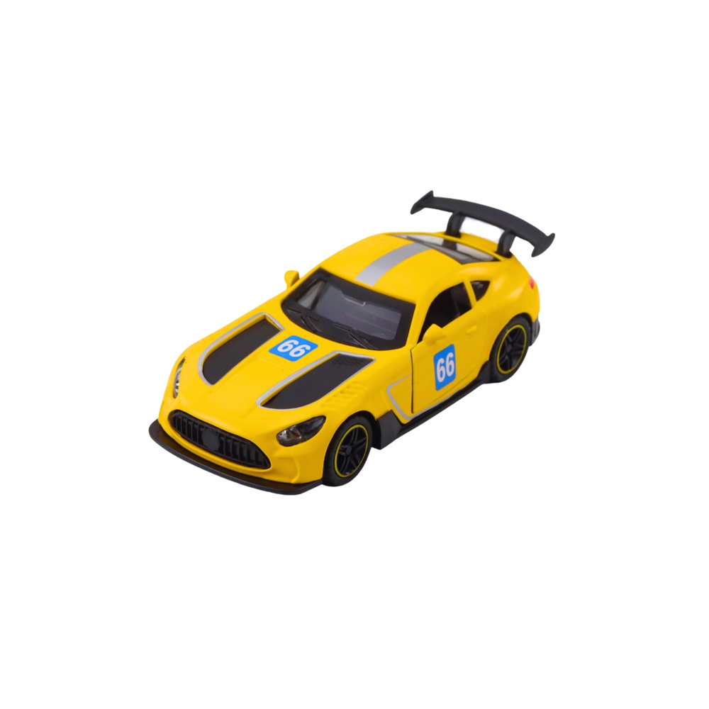 Metalinis Lenktyninis automobilis Geltonas 1:43-Žaislai, Auto ir transporto žaislai, Mašinos-e-vaikas