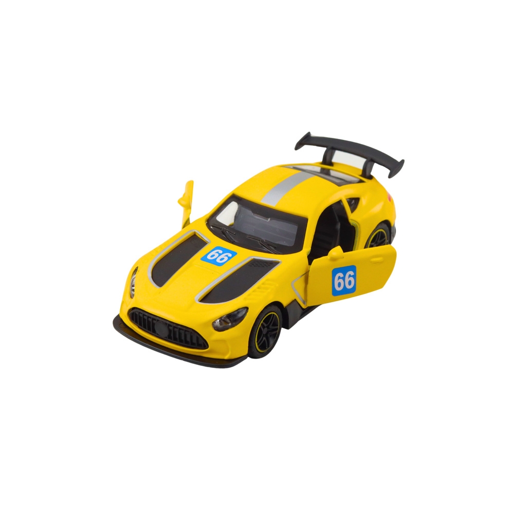 Metalinis Lenktyninis automobilis Geltonas 1:43-Žaislai, Auto ir transporto žaislai, Mašinos-e-vaikas