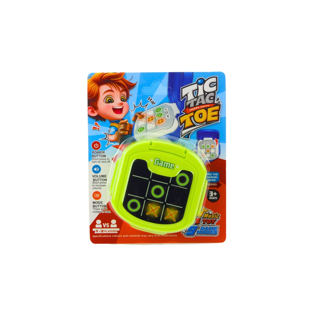 Elektroninis žaidimas Tic Tac Toe 9 režimai, žalias