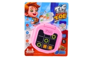 Elektroninis žaidimas Tic Tac Toe 9 režimai, rožinis