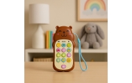 Vaikiškas mokomasis telefonas Šviesos garsai melodijos Capybara 1vnt-Žaislai, Kūdikiams, Žaislai mažyliams (iki 4 m.