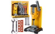 Warsztat Małego Majsterkowicza Wiertarka Stołowa Narzędzia Akcesoria 18 el.