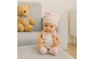 Lalka Bobas Niemowlak Różowe Ubranko Czapeczka Śliniaczek 18 cm
