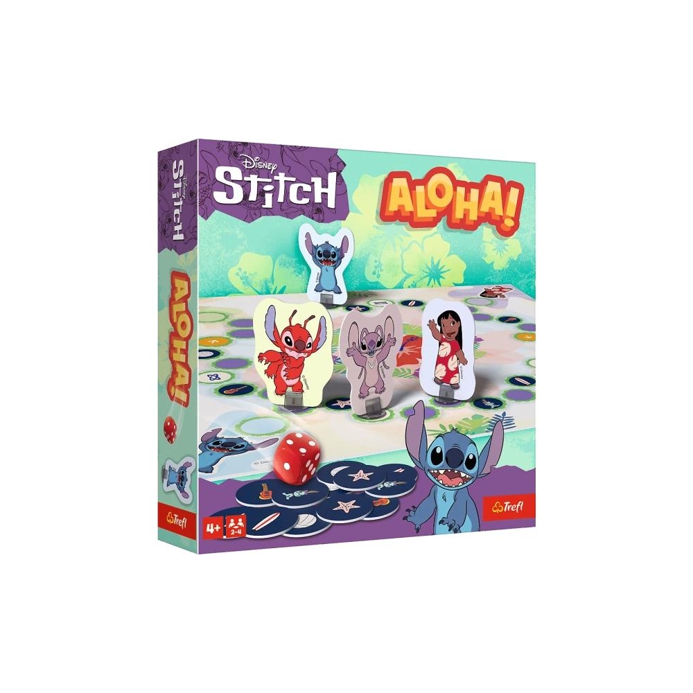 Šeimos žaidimas Lilo ir Stitch Aloha! Trefl 02657-Žaislai, Stalo žaidimai, Įvairūs stalo žaidimai-e-vaikas