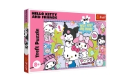 Dėlionė - 300 - Crazy trio - Hello Kitty - Trefl 23039-Žaislai, Dėlionės, Dėlionės iki 500 detalių-e-vaikas
