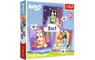 Dėlionė – 3-in-1 (20, 36, 50) – Susipažink su Bluey – Trefl 34895-Žaislai, Dėlionės, Dėlionės iki 500 detalių-e-vaikas