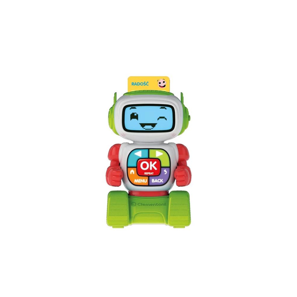 Mokomasis robotas Eddie Lenkų kalbos mokausi žaisdamas Clementoni 50411-Žaislai, Lavinamieji žaislai, Mokomieji žaislai-e-vaikas