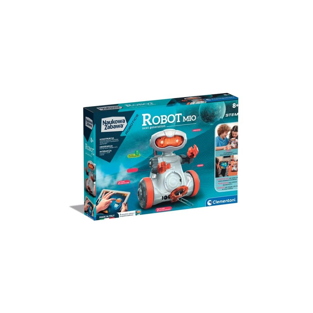 Naujos kartos robotas Mio Scientific Fun Lenkų kalba Clementoni 50632-Žaislai, Robotai-e-vaikas