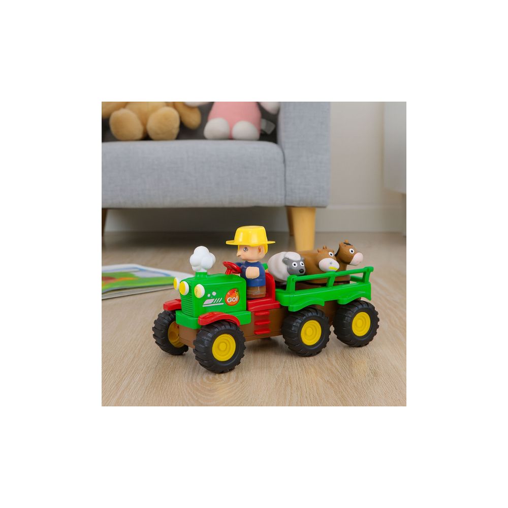 Traktor Edukacyjny Interaktywny Dla Malucha Zwierzęta Światła Dźwięki