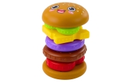 Vaikiška Hamburgerio piramidės dėlionė Spalvinga 7 el.-Žaislai, Kūdikiams, Žaislai mažyliams (iki 4 m.