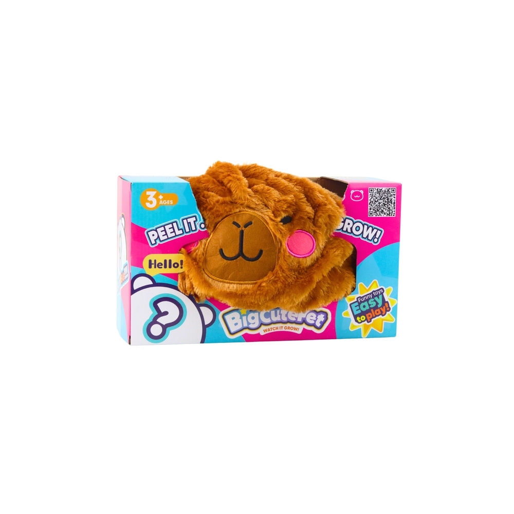 Piłka Do Skakania Rosnąca Pluszowa Kapibara Brązowa Pompka 50 cm