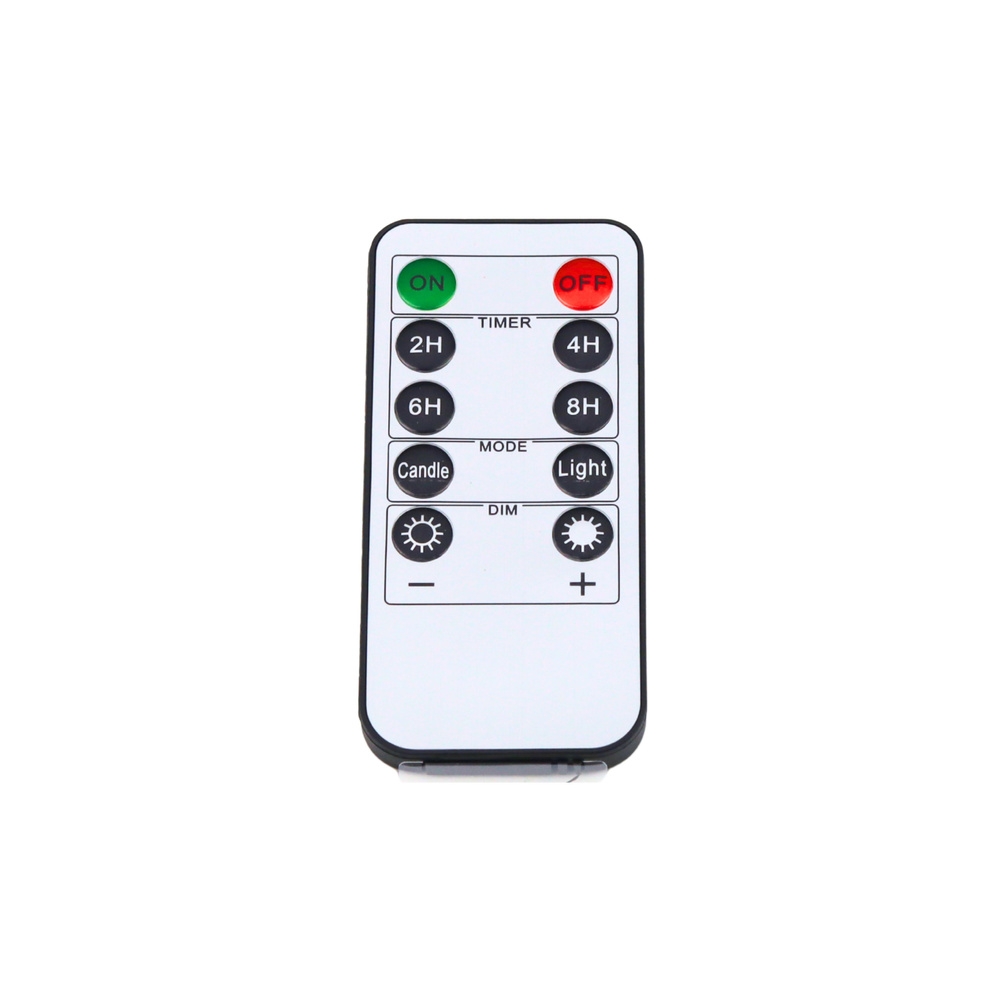 Zestaw Świece Elektryczne LED Sterowanie Pilotem Ciepła Barwa 3 szt.