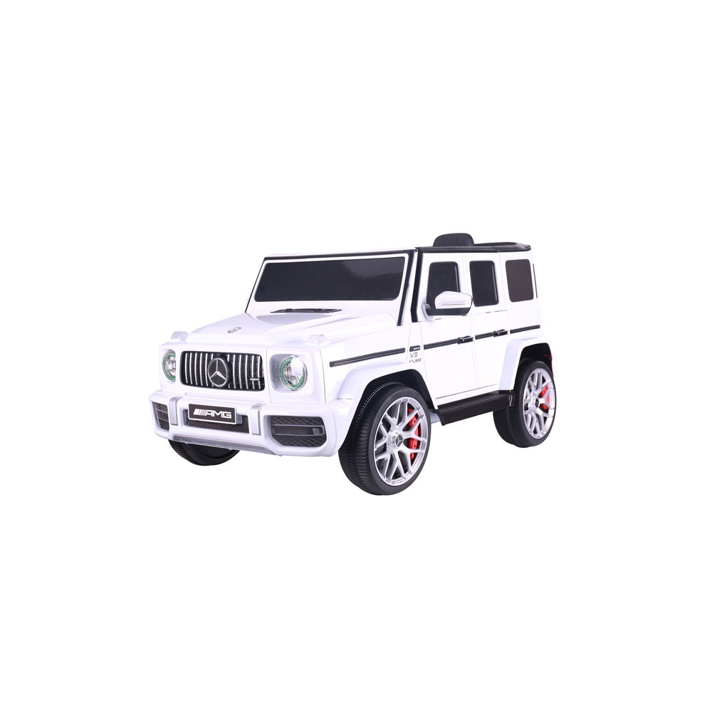 Elektromobilis Mercedes G63 S306-1, White-Elektromobiliai vaikams, Visureigiai-e-vaikas