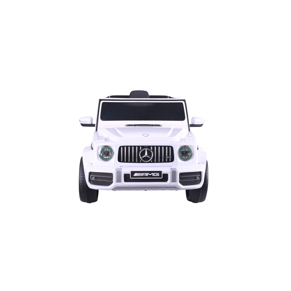 Elektromobilis Mercedes G63 S306-1, White-Elektromobiliai vaikams, Visureigiai-e-vaikas