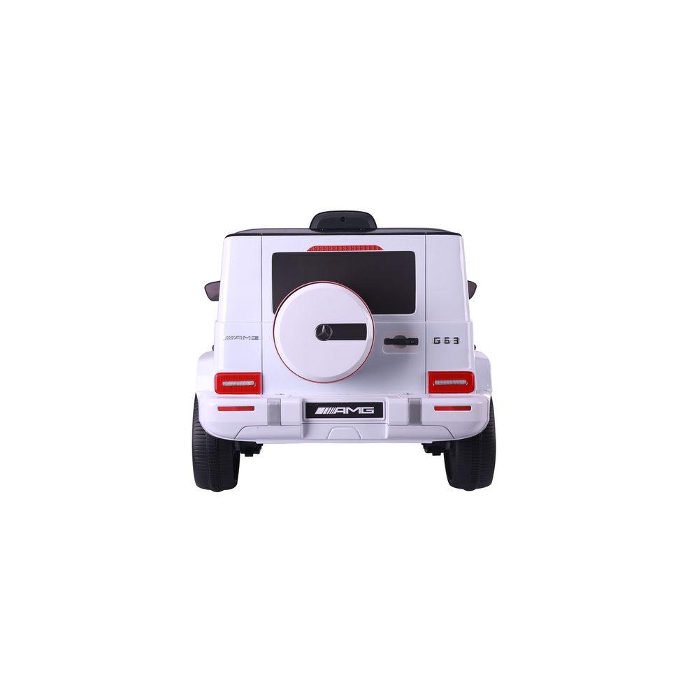 Elektromobilis Mercedes G63 S306-1, White-Elektromobiliai vaikams, Visureigiai-e-vaikas