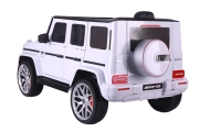 Elektromobilis Mercedes G63 S306-1, White-Elektromobiliai vaikams, Visureigiai-e-vaikas