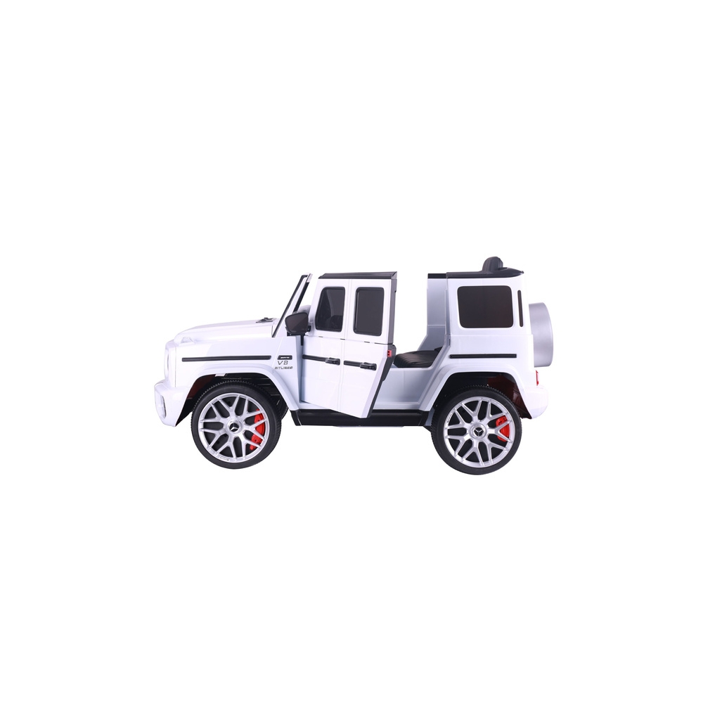 Elektromobilis Mercedes G63 S306-1, White-Elektromobiliai vaikams, Visureigiai-e-vaikas
