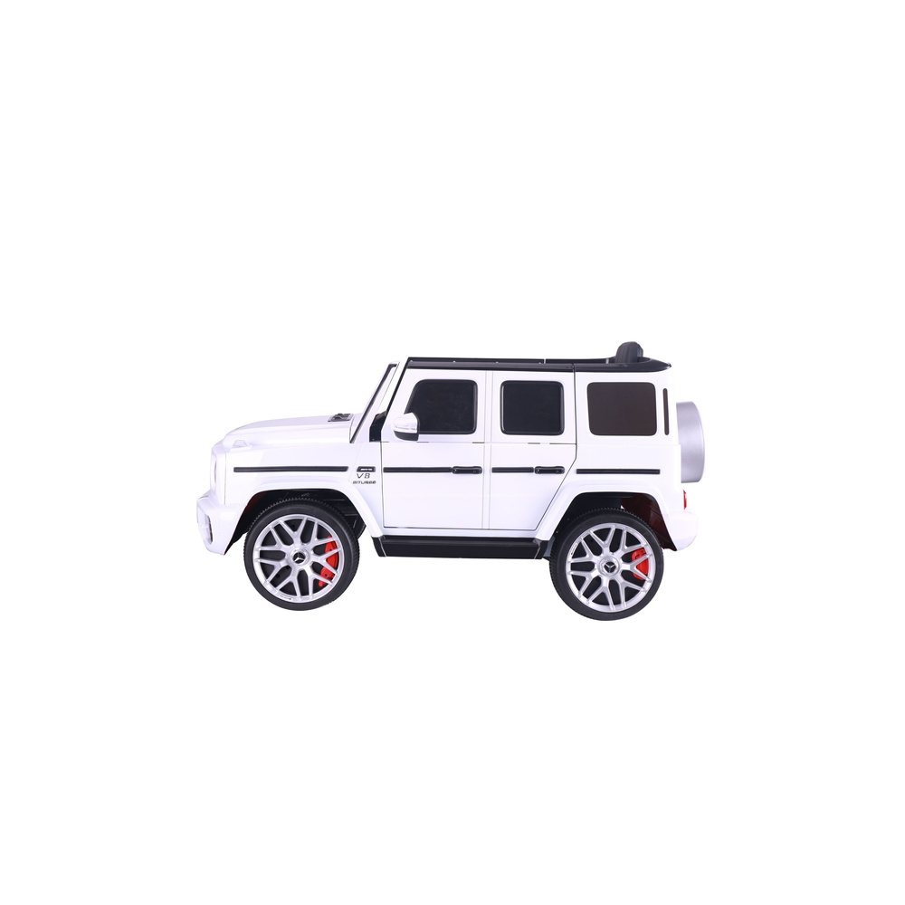 Elektromobilis Mercedes G63 S306-1, White-Elektromobiliai vaikams, Visureigiai-e-vaikas