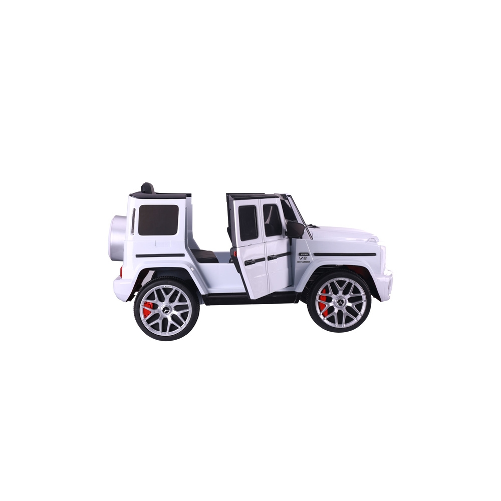 Elektromobilis Mercedes G63 S306-1, White-Elektromobiliai vaikams, Visureigiai-e-vaikas