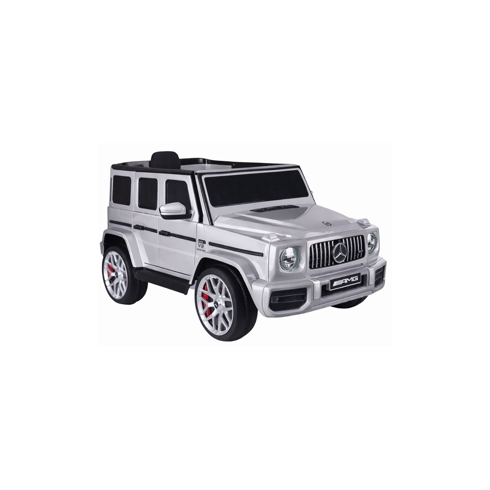 Elektromobilis Mercedes G63 S306-1, Silver-Elektromobiliai vaikams, Visureigiai-e-vaikas
