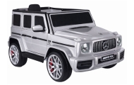 Elektromobilis Mercedes G63 S306-1, Silver-Elektromobiliai vaikams, Visureigiai-e-vaikas