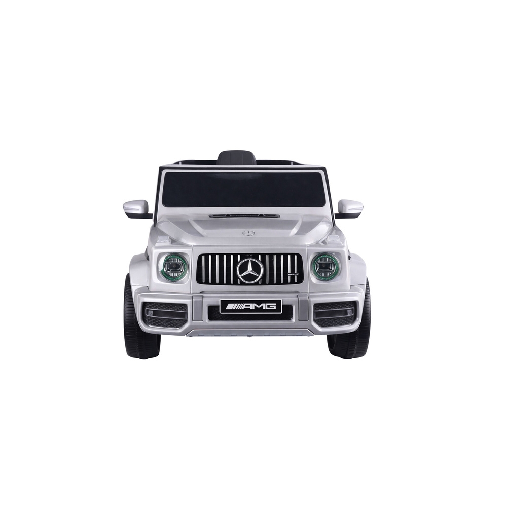 Elektromobilis Mercedes G63 S306-1, Silver-Elektromobiliai vaikams, Visureigiai-e-vaikas
