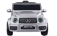Elektromobilis Mercedes G63 S306-1, Silver-Elektromobiliai vaikams, Visureigiai-e-vaikas