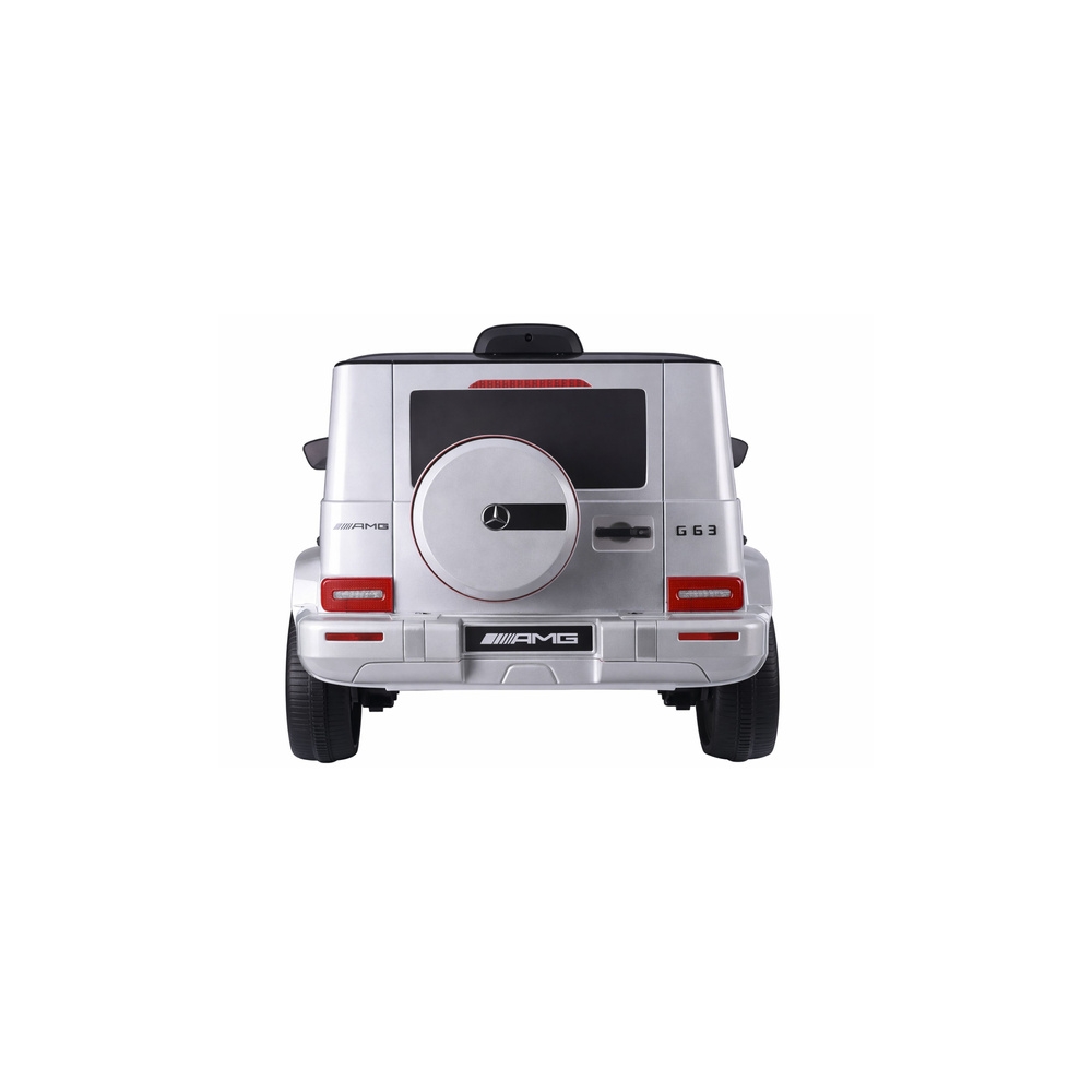 Elektromobilis Mercedes G63 S306-1, Silver-Elektromobiliai vaikams, Visureigiai-e-vaikas