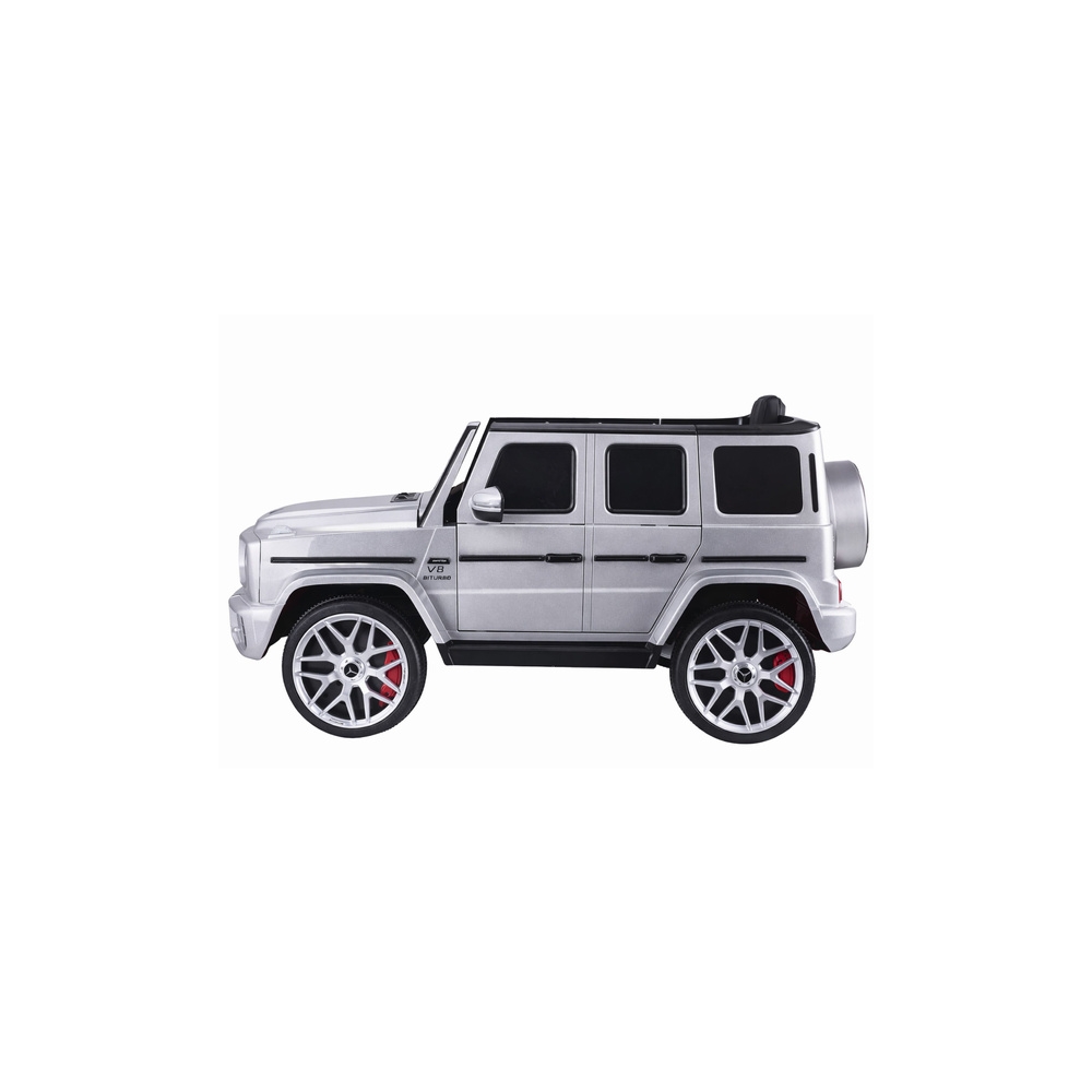 Elektromobilis Mercedes G63 S306-1, Silver-Elektromobiliai vaikams, Visureigiai-e-vaikas