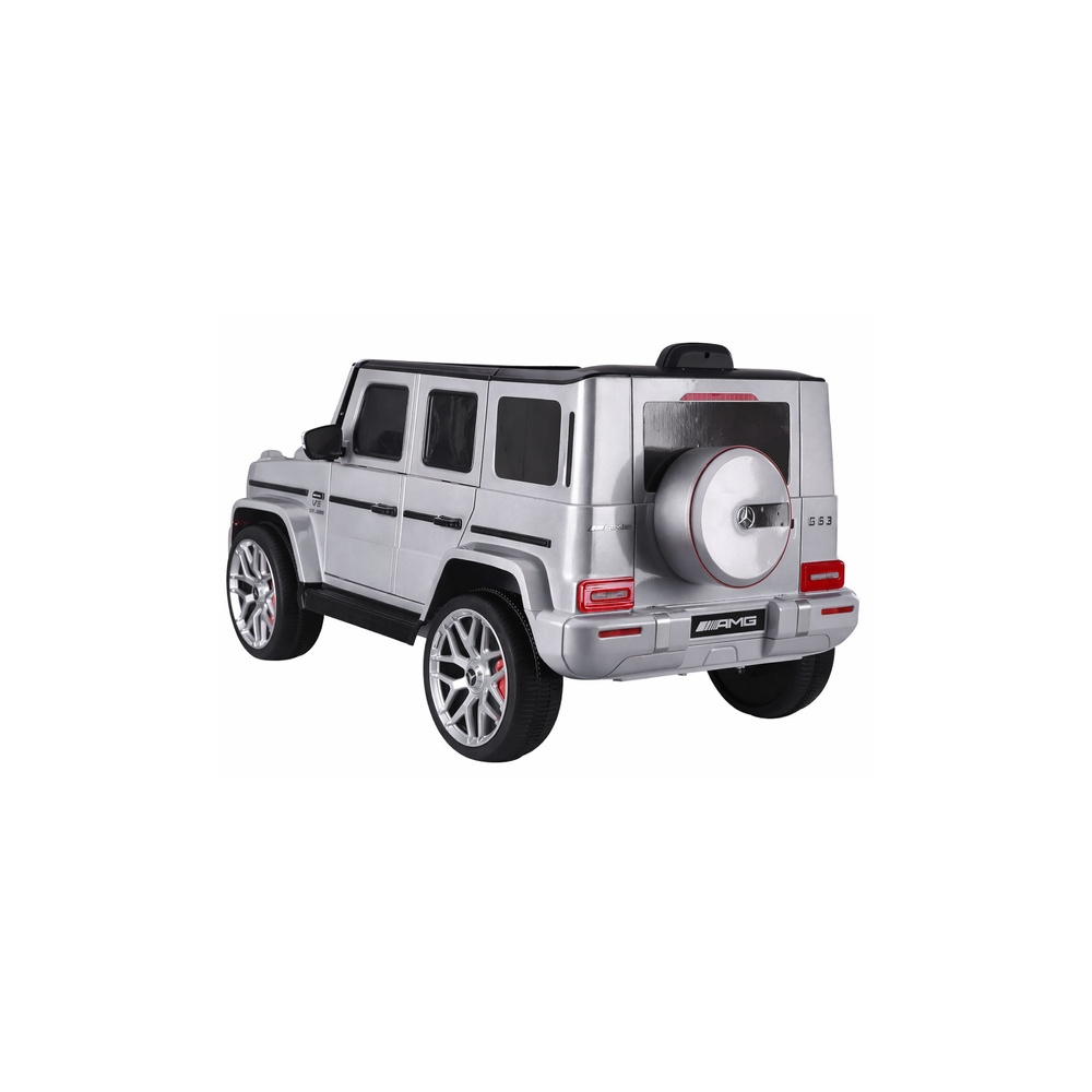 Elektromobilis Mercedes G63 S306-1, Silver-Elektromobiliai vaikams, Visureigiai-e-vaikas