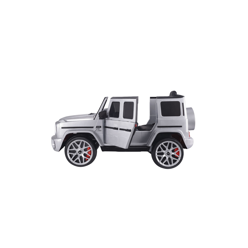 Elektromobilis Mercedes G63 S306-1, Silver-Elektromobiliai vaikams, Visureigiai-e-vaikas