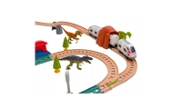 Kolejka Elektryczna Interaktywna Pociąg Wagony Tunel Wulkan Dinozaury 95 cm
