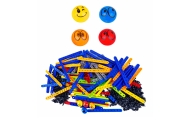 Konstruktorius su kamuoliuko takeliu Bricks Rainbow Board Slide Ball Catching Game 477 el.
